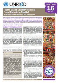 Rights-Based Social Protection: From Rhetoric to Reality? New Directions in Social Policy in India